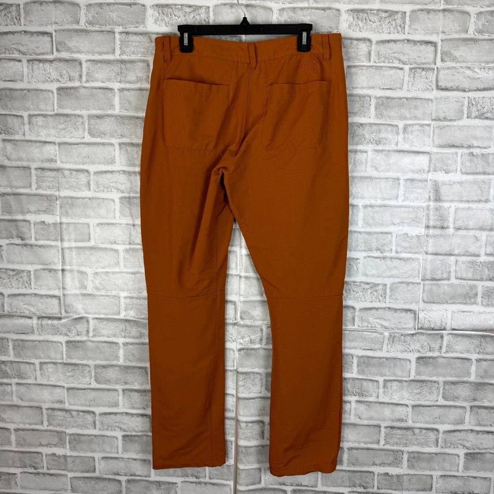 The North Face Mens NF0A5J7Z Climbing Hiking Project Pants Rust Orange 34 x 32